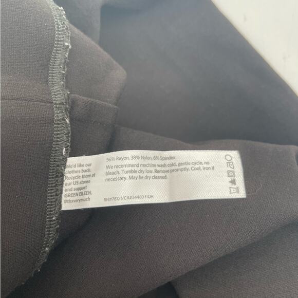 EILEEN FISHER Pants Black Stretch Pullon Pants Spandex Washable Size Medium - Picture 10 of 11
